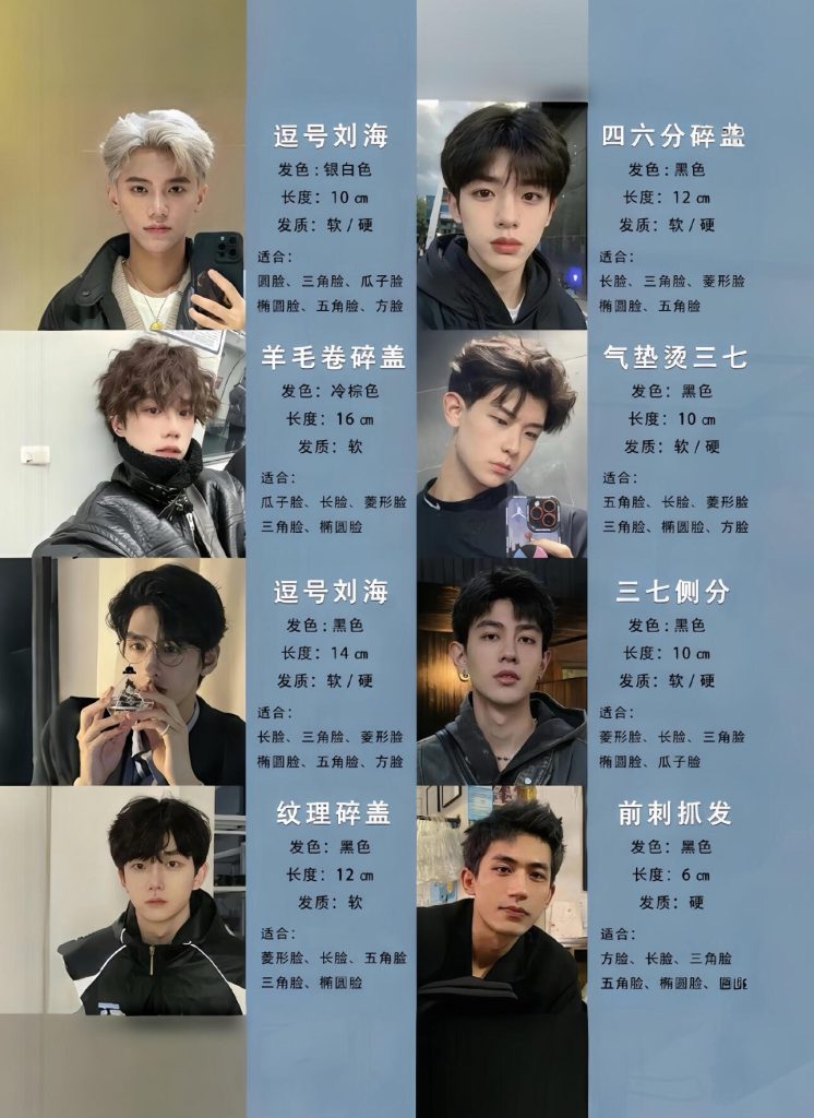 图片[3]-男生发型封神合集🔥2026不踩雷！不同脸型-优美阁